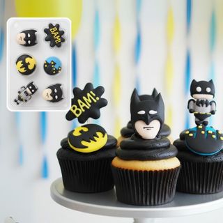 BATMAN | SUGAR DECORATIONS | 6 PIECE PACK