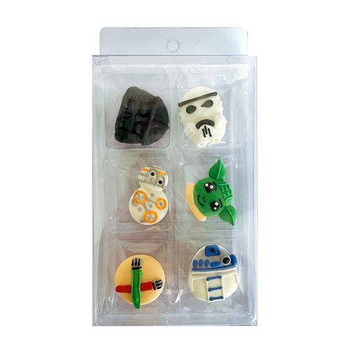 STAR WARS | SUGAR DECORATIONS | 6 PIECE PACK