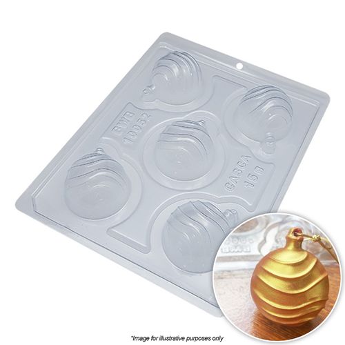 BWB | CHRISTMAS BAUBLE WAVES MOULD | 3 PIECE