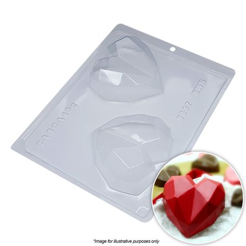 BWB | GEO HEARTS MOULD 200G | 3 PIECE