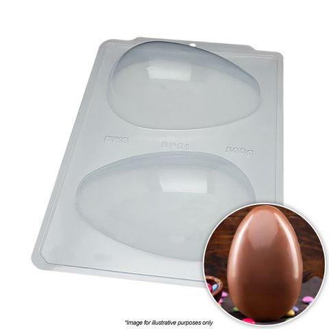 BWB | SMOOTH EGG MOULD 500G | 3 PIECE