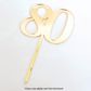 CAKE CRAFT | #80 | 9CM | GOLD MIRROR | ACRYLIC CAKE TOPPER