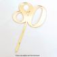 CAKE CRAFT | #80 | 9CM | GOLD MIRROR | ACRYLIC CAKE TOPPER