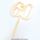 CAKE CRAFT | #60 | 9CM | GOLD MIRROR | ACRYLIC CAKE TOPPER