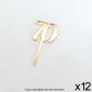CAKE CRAFT | #70 | 3.5CM | GOLD MIRROR | ACRYLIC CUPCAKE TOPPER | 12 PACK