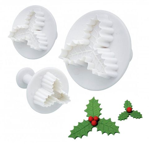 HOLLY 3 LEAF PLUNGER CUTTER | 3 PIECE SET