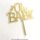 OH BABY GOLD MIRROR ACRYLIC CAKE TOPPER