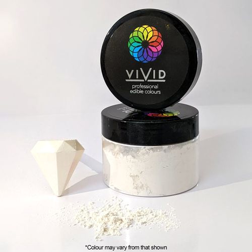 VIVID | PLATNIUM WHITE | EDIBLE METALLIC DUST | 50G