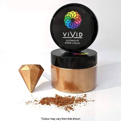 VIVID | SHIMMER ROSE GOLD | EDIBLE METALLIC DUST | 50G