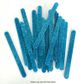 BLUE GLITTER | POPSICLE STICKS | 24 PACK