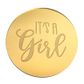 IT’S A GIRL ROUND | GOLD | MIRROR TOPPER