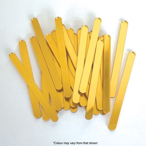 MIRRORED Acrylic Popsicle Sticks 10/pack