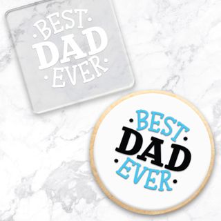 Fathers day moustache best dad Edible Icing Wafer cupcake Topper Decorations