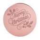 MERRY CHRISTMAS 2 ROUND | ROSE GOLD | MIRROR TOPPER
