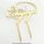 ENGAGED GOLD MIRROR ACRYLIC CAKE TOPPER