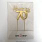 CAKE CRAFT | METAL TOPPER | HAPPY 70TH | GOLD