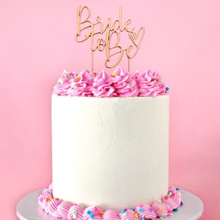 CAKE CRAFT | METAL TOPPER | BRIDE TO BE | ROSE GOLD