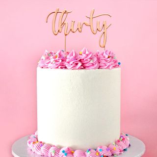 CAKE CRAFT | METAL TOPPER | THIRTY | ROSE GOLD