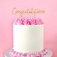 CAKE CRAFT | METAL TOPPER | CONGRATULATIONS | GOLD