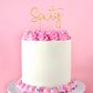 CAKE CRAFT | METAL TOPPER | SIXTY | GOLD