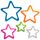STAR COOKIE CUTTER SET OF 5