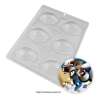BWB | SMALL RUGBY BALL MOULD | 3 PIECE