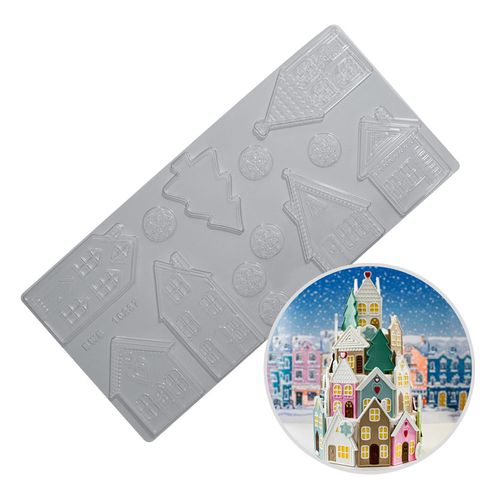 BWB | CHRISTMAS HOUSES MOULD | 1 PIECE