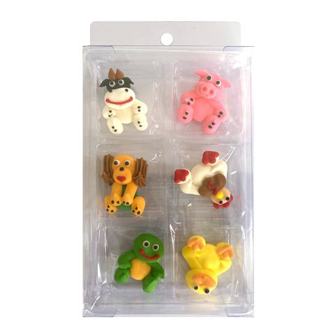 FARM ANIMALS | SUGAR DECORATIONS | 6 PIECE PACK