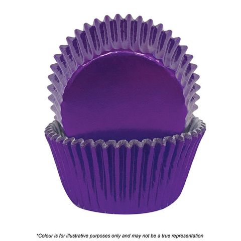 CAKE CRAFT | 408 PURPLE FOIL BAKING CUPS | PACK OF 72