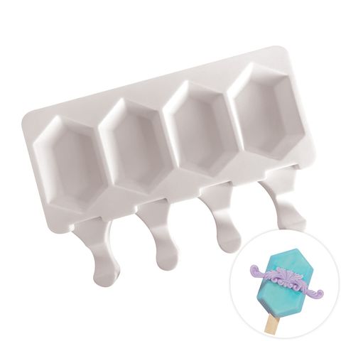 HEXAGONAL ICE CREAM POPSICLE | SILICONE MOULD