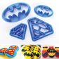 BATMAN & SUPERMAN SET | COOKIE CUTTER | 4 PIECES