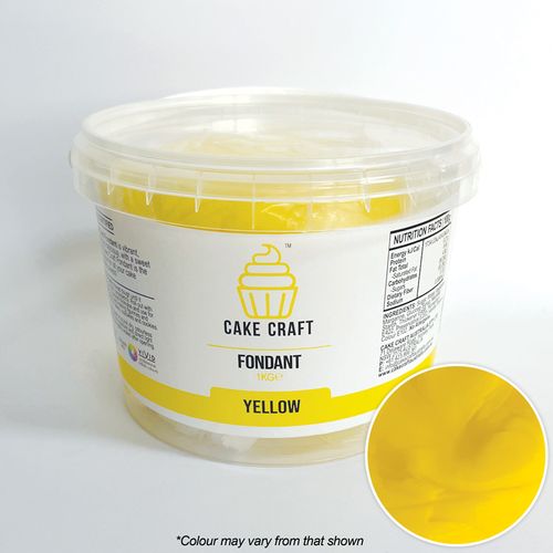 CAKE CRAFT | FONDANT | YELLOW | 1KG