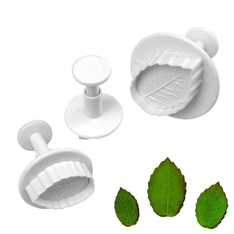 ROSE LEAF PLUNGER CUTTER | 3 PIECES