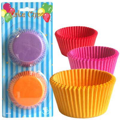 COLOURED BAKING CUPS 4 3/4 INCH / 12CM (60)