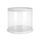 CLEAR TUBE CAKE BOX | 8X8X8 INCH | WHITE LID & BASE