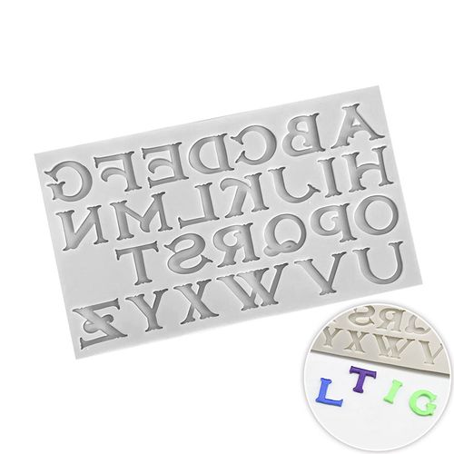 BRONZETTI UPPER CASE LETTERS SILICONE MOULD