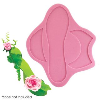 BAKE BOSS GLASS SLIPPER SILICONE MOULD - FOR USE WITH STILETTO HIGH HEEL SHOE KIT (APPROX. 22.5CM LONG)
