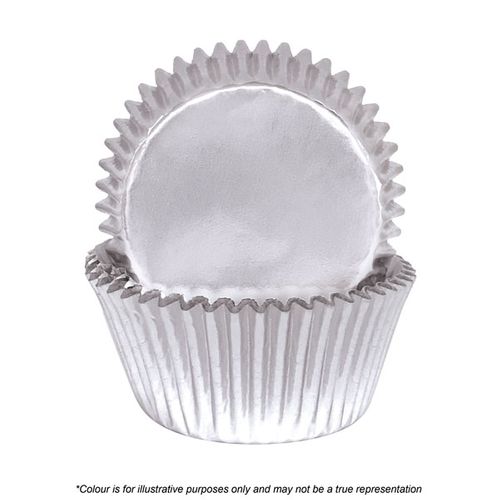 CAKE CRAFT | 700 SILVER FOIL BAKING CUPS | PACK OF 72