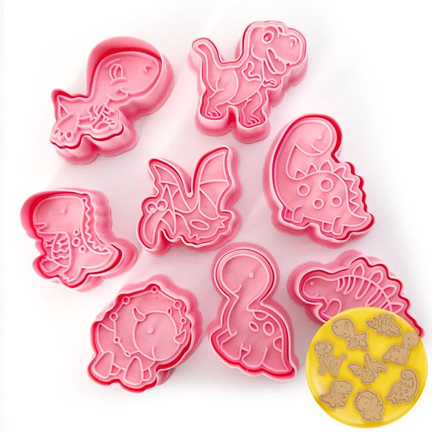 DINOSAURS COOKIE CUTTERS 8 PIECE SET