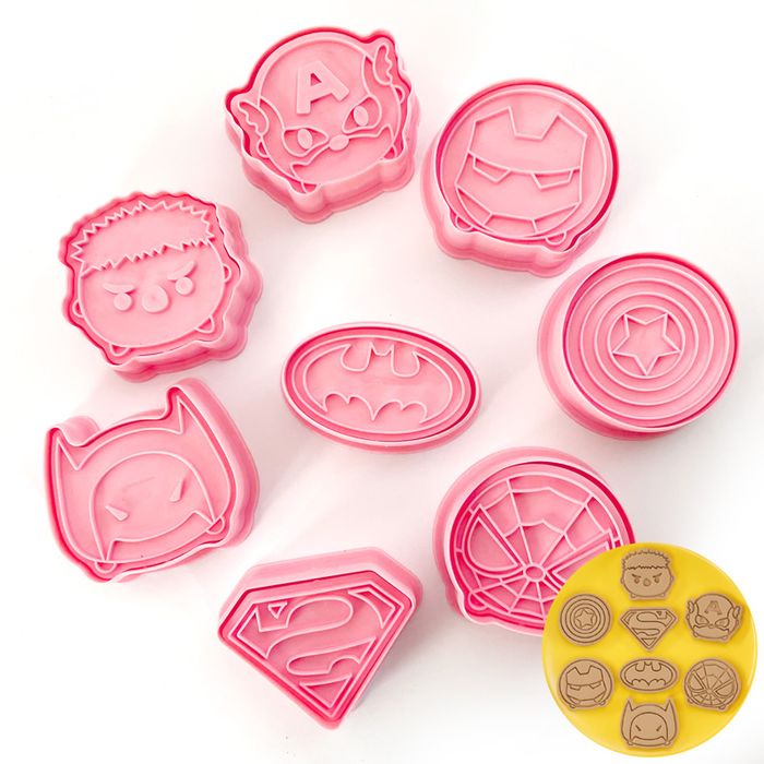 Superhero store biscuit cutters