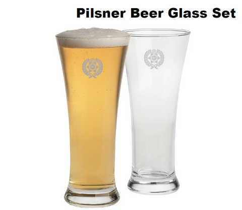 BBC Pilsner Beer Glass Set