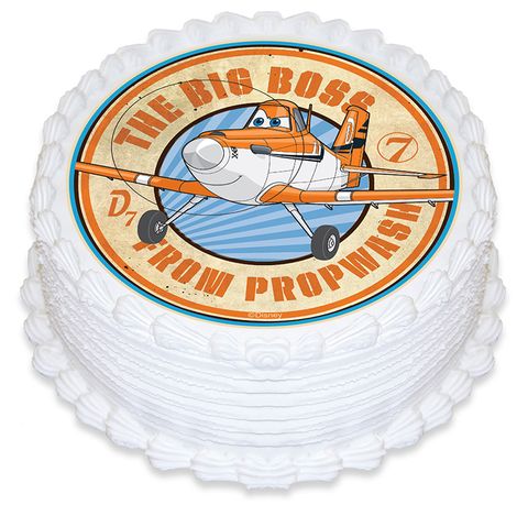 DISNEY PLANES ROUND EDIBLE ICING IMAGE - 6.3 INCH / 16CM