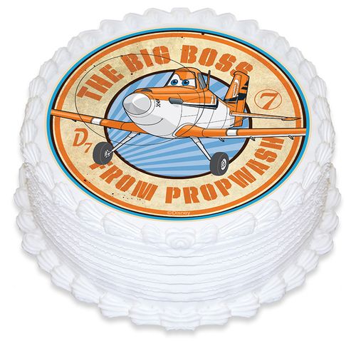 DISNEY PLANES ROUND EDIBLE ICING IMAGE - 6.3 INCH / 16CM