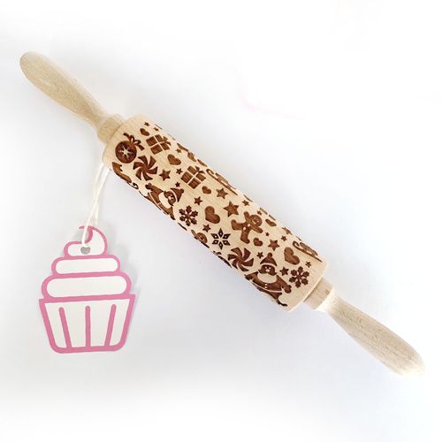 CHRISTMAS MIX | WOODEN ROLLING PIN