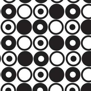 QUARTER TEXTURE MAT - MOD CIRCLES - APPROX. 29CM x 26CM