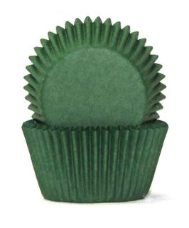 408 BAKING CUPS - DARK GREEN - 100 PIECE PACK