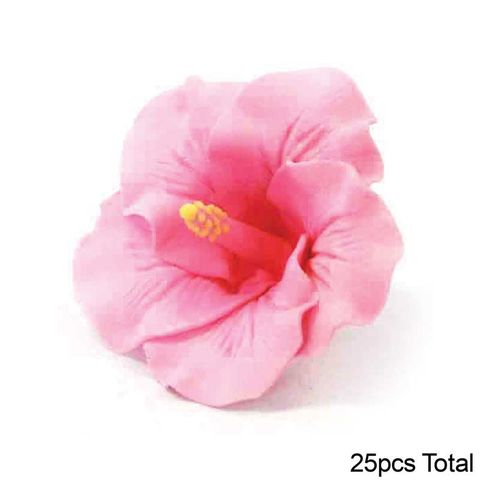 Hibiscus Pink Small 25 Sugar Flowers