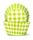 408 BAKING CUPS - LIME GREEN GINGHAM - 100 PIECE PACK