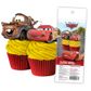 DISNEY CARS - EDIBLE WAFER CUPCAKE TOPPERS - 16 PIECE PACK - BB 12/25