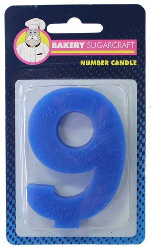PLAIN NUMBER CANDLE - 9 (12)